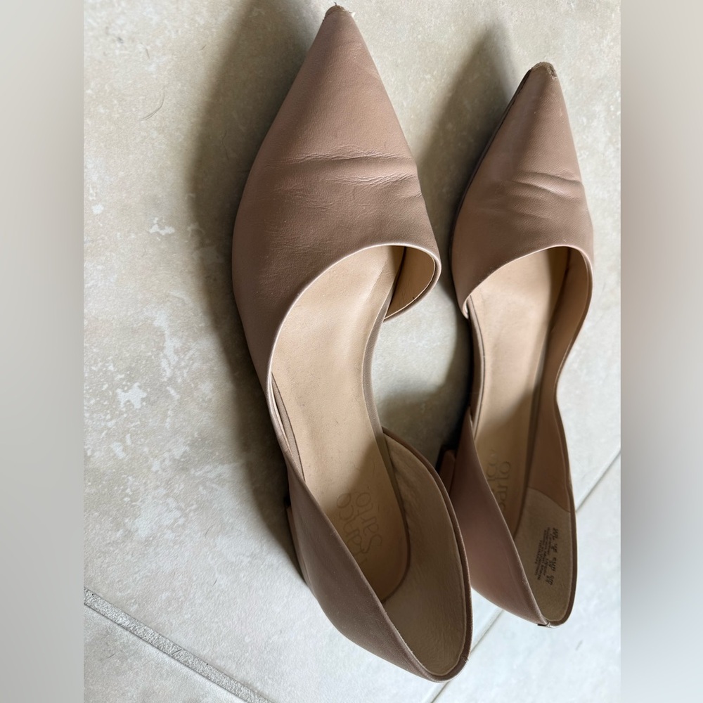 Franco Sarto nude pointed flats women’s 8.5